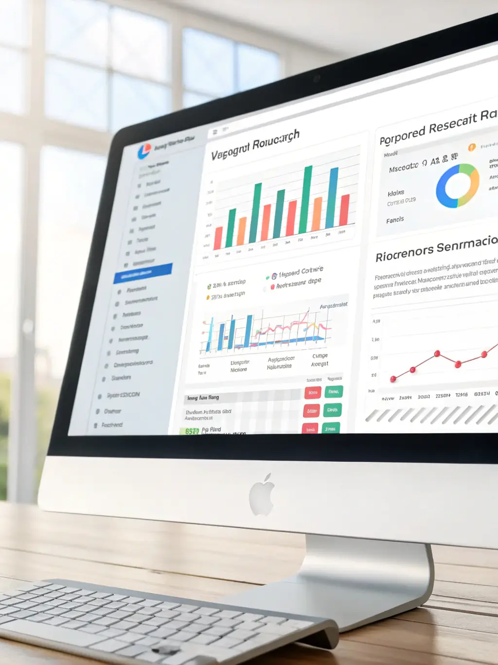 An example of the keyword research tool within MapScan, displaying relevant keywords and their search volume for a specific business niche.